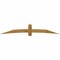 Ekena Millwork Bellingham Rough Sawn Timber Gable Bracket, Western Red Cedar, 108"W x 18"H x 6"D x 6"F, 4/12 Pitch GBW108X18X0606BEL00RWR - alternate 1